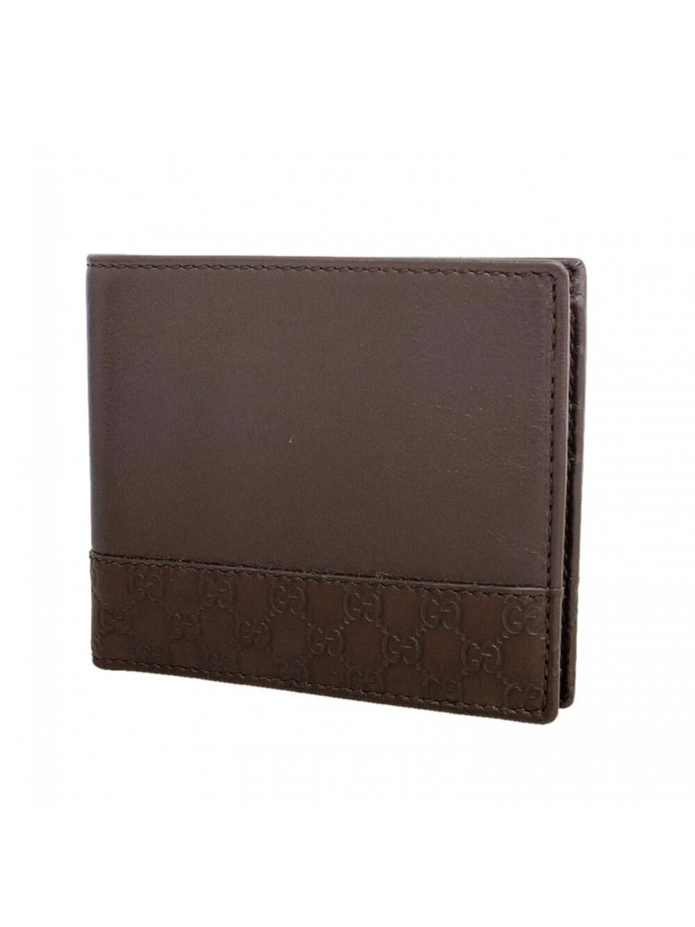 Gucci Wallet Micro Guccissima Leather Brown